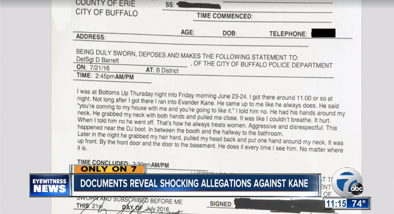 Illustration for article titled Court Documents: Evander Kane Grabbed Women's Necks At Bar, Fought With Bouncer
